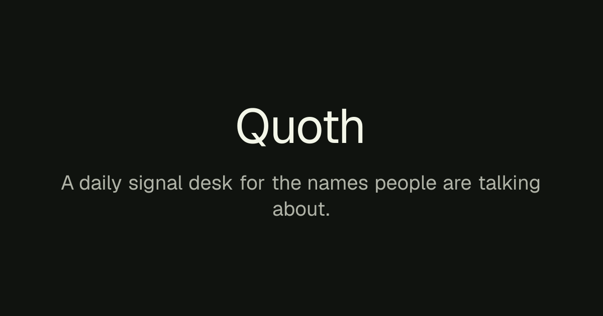 Quoth — Your brand has a content funnel. Somewhere below it, a podcast host said your name and…